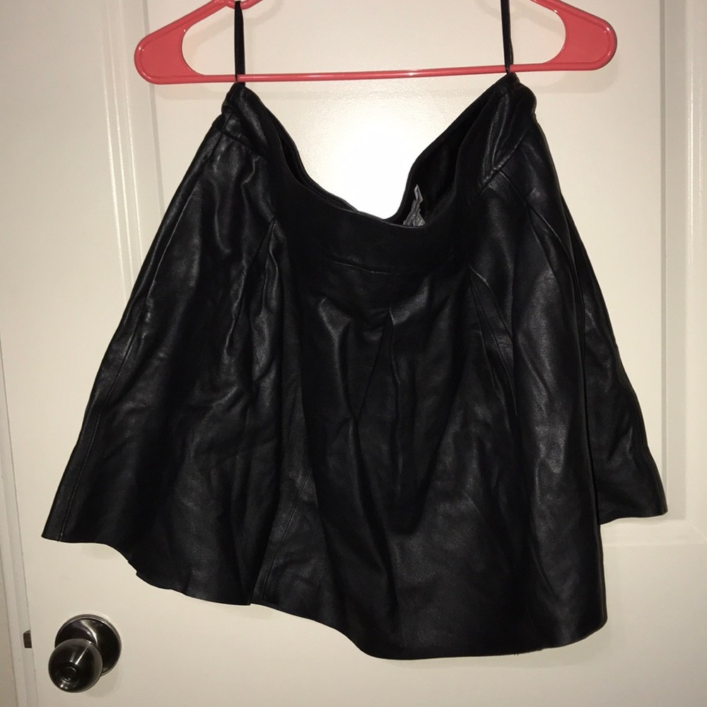 Leather skirt